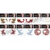 Временная тату на лицо eye shadow stickers